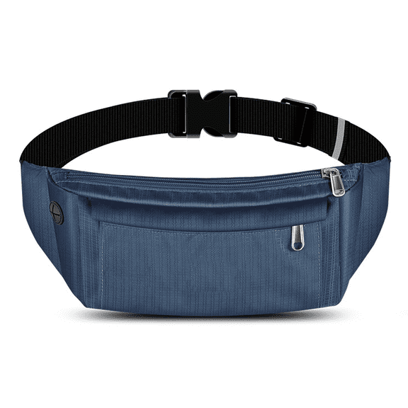 Fanny Pack for Women men, Waist Pack Bag Pouch for Sports Traveling Running - Navy blue