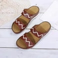 thumbnail image 6 of OAVQHLG3B Women Splicing Slope Heel Open Toe Slippers Shoes Comfy Sandals Casual Comfortable Beach Sandals, 6 of 6