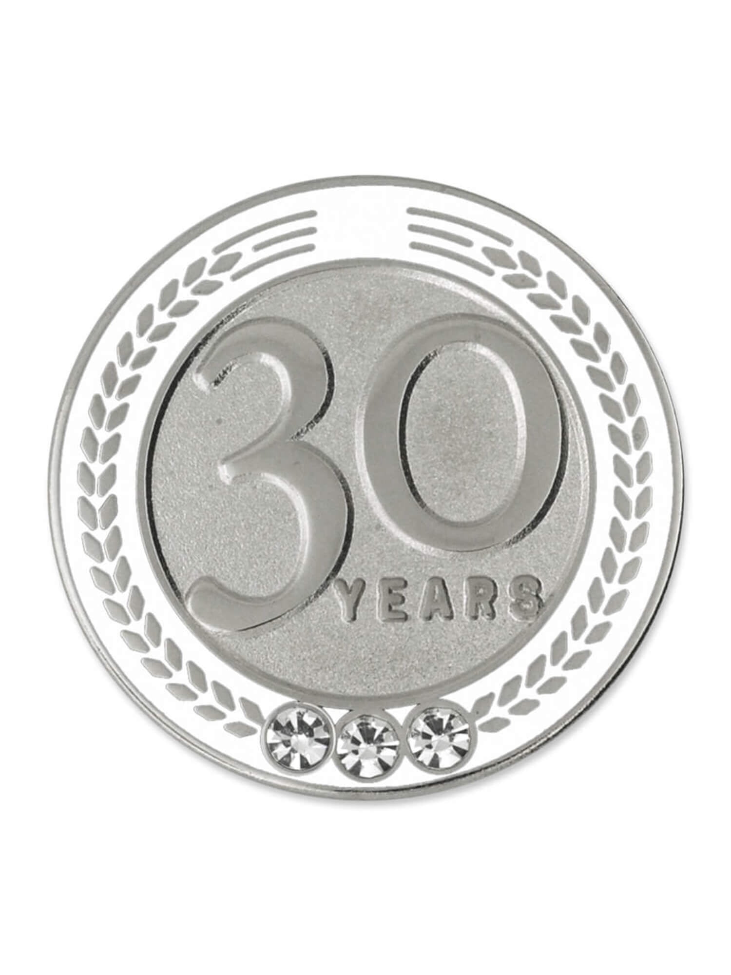 PinMart 31 Years of Service Award Employee Recognition Gift Lapel Pin White