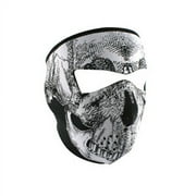 Balboa WNFMT002 Full Mask, Neoprene, Tactical,4.0mm Thick, Blk/wht Skull