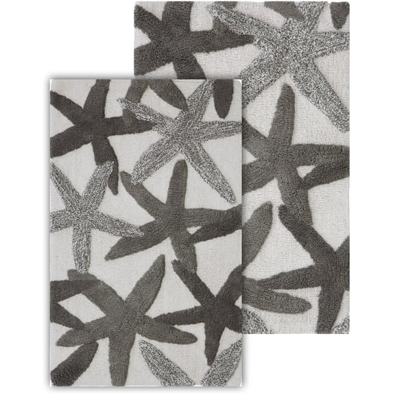 Chesapeake Ariel Child's Grey 2pc Bath Set (24"x40" & 21"x34")