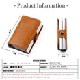 thumbnail image 4 of Cartera de cuero con bloqueo RFID para hombre, tarjetero personalizado con doble caja de Metal para tarjetas de identificación, monedero con Clip para dinero, novedad de 2023, 4 of 4