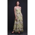 thumbnail image 2 of Bimba Robe Longue Maxi Tube à Corsage Smocké pour Femmes à Imprimé Floral et Martin-Pêcheur - XX-Grand, 2 of 7