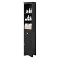 thumbnail image 5 of Freestanding Storage Cabinet with Drawer Tall Bathroom Cabinet MDF Board, Adjustable Shelf, 5 of 7