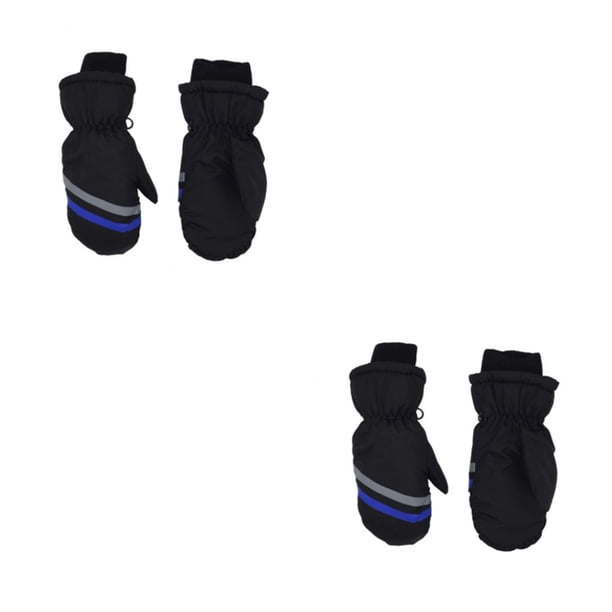 Bewildely 3 pares de manoplas para niños, guantes unisex impermeables de invierno para niños, equipo deportivo, fácil de combinar, diseño Type7 NO7