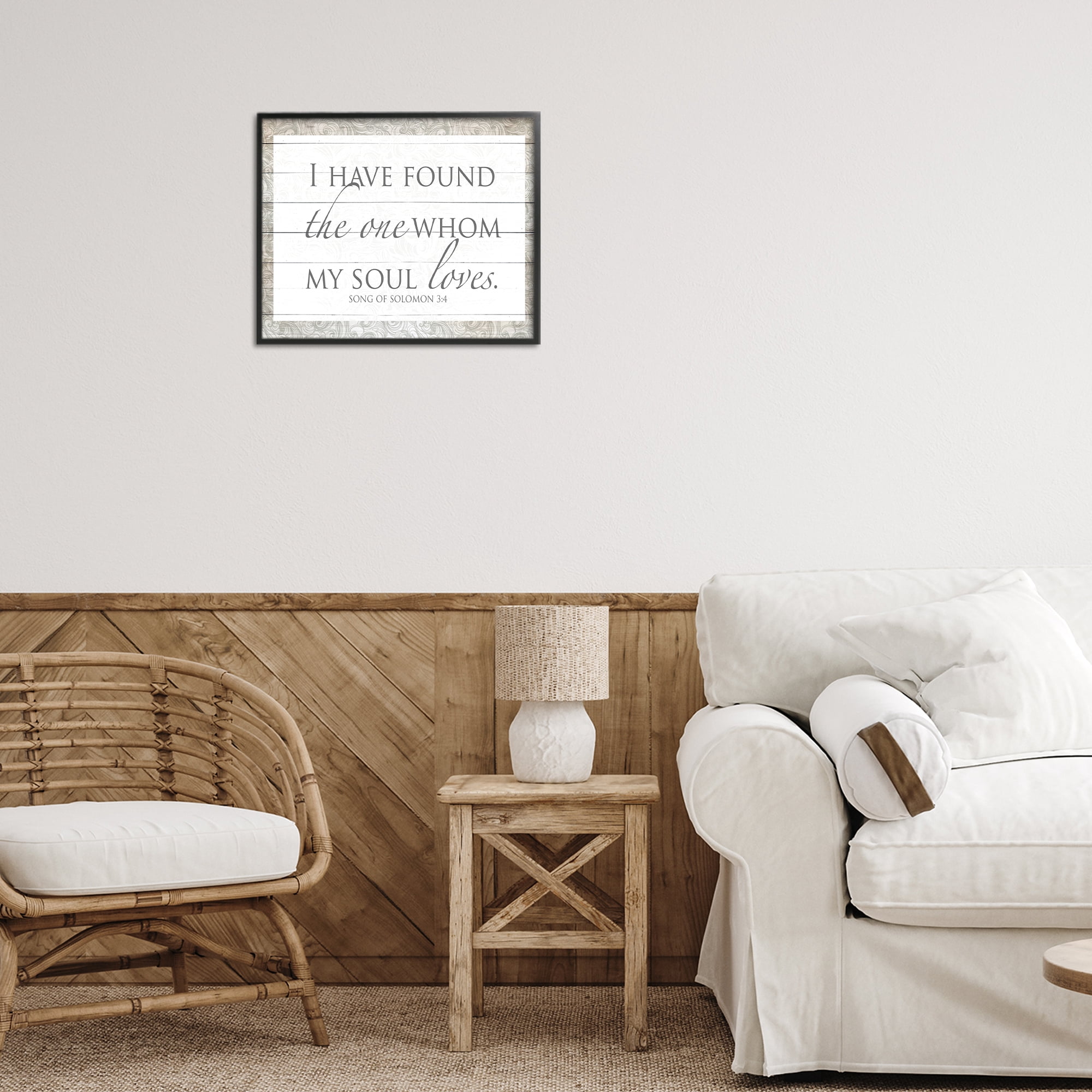 Stupell Industries The One Whom My Soul Loves Black Framed Giclee Art, design by SD Graphics Studio