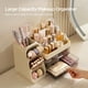 thumbnail image 2 of Organizador de maquillaje HBlife con portaescobillas para tocador, color beige, 2 of 6