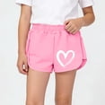 thumbnail image 2 of Khunlpohl Girl's Knitted Shorts Printed Elastic Waisted Wide Legs Short Pant Summer Casual Cute Loose Outdoor Pants 1-12 Years, 2 of 6