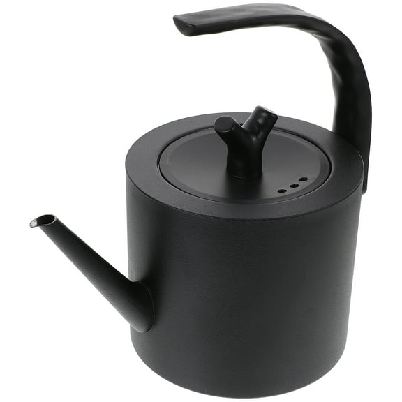 Kettle (half-lift Black) 1pc Hand Brewed Coffee Pot Stainless Steel Teapot Carafe Coffee Maker Travel