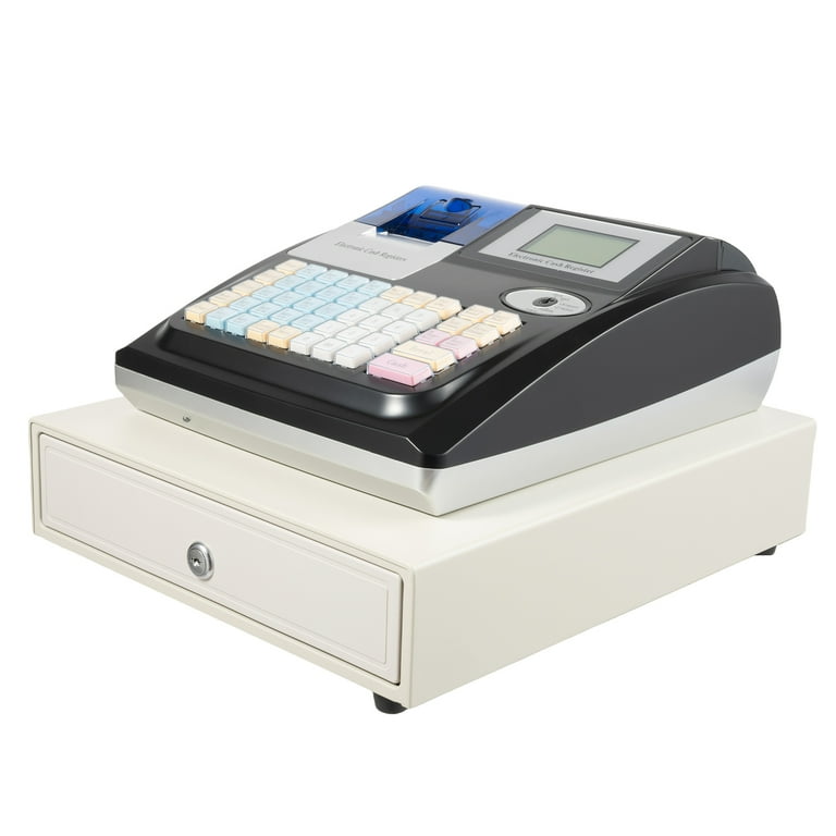 Tabletop Electronic Cash Register Modern Style Black Electronic
