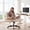 White, variant on IPKIG Criss Cross Office Chair w/ 5-Gear Adjustable Armrests, Oversized PU Leather Swivel Seat, Wheels for Home Office, Gaming, Makeup, Bedroom, Black