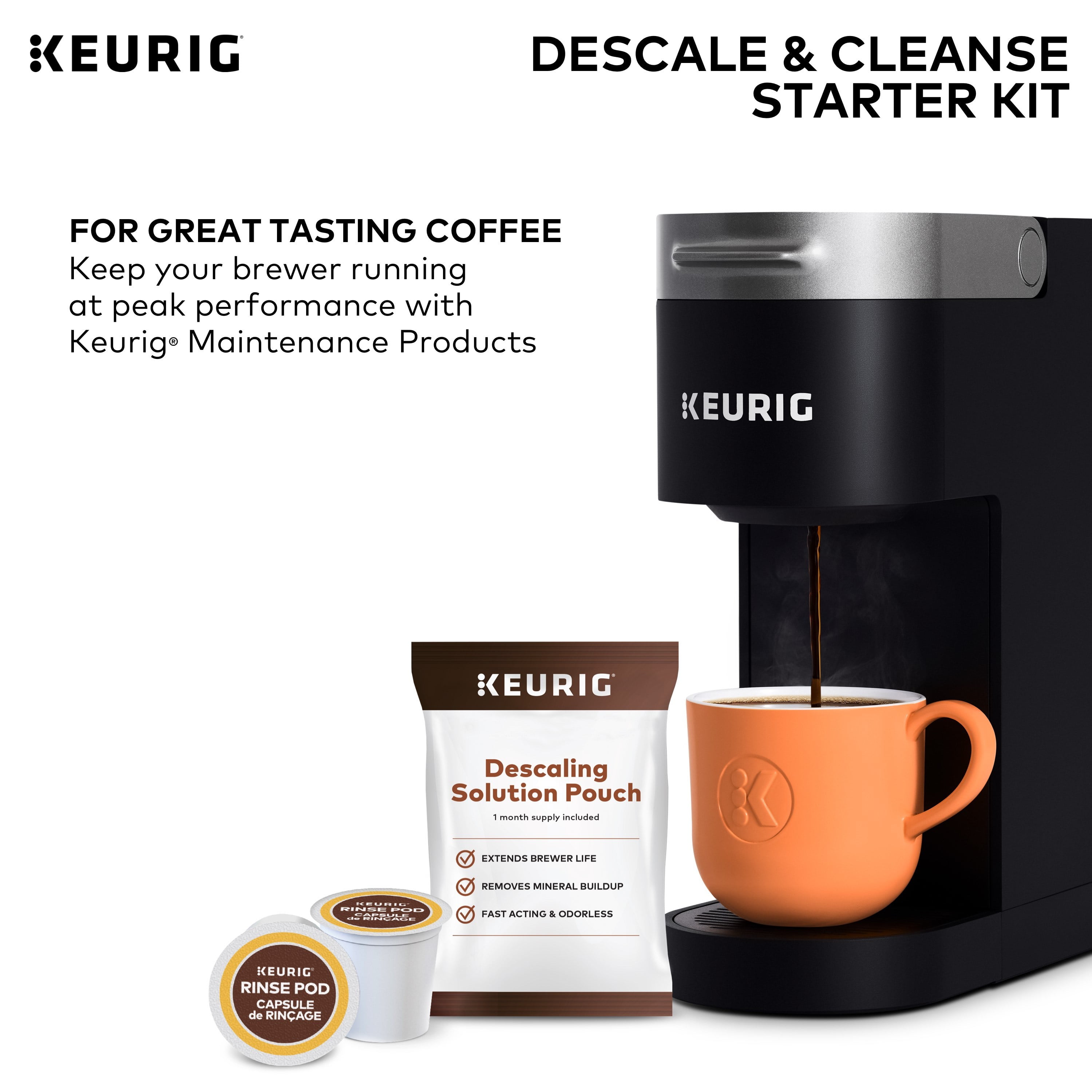 Descaling Kit 2 in 1 For Keurig 2.0 Brewers, XROM for Sale