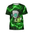 thumbnail image 5 of Invader Zim Gir T-Shirt for Men Novelty 3D Pritneted Casual Short Sleeve Tees Shirt Summer Street T Shirt Top, 5 of 7