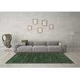 thumbnail image 3 of Ahgly Company Indoor Square Abstract Turquoise Blue Modern Area Rugs, 6' Square, 3 of 4