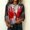 Multicolor, variant on HOMBOM Womens Cute Summer T Shirts 3/4 Sleeve Halloween Cozy Graphic Print Daily Crewneck Ladies Tees Essentials Tops,4XL