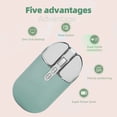 thumbnail image 4 of Mouse, Portable Computer Mouse with Adjustable DPI, 2.4GHz BT5.1 Dual Mode Silent Click Mouse for Girl School Office Cafe Travel, 500mAh Battery, 4 of 7