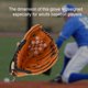 thumbnail image 3 of Guante de béisbol marrón para zurdos, de tamaño adulto, para entrenamiento y competición, 3 of 8