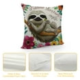 thumbnail image 4 of FUMJ Inspirational Quote Advice from A Sloth Pillow Case,Decorate Home Living Room Bedroom Office Girl Room Kids Room,Sloth Gifts for Women Girls Kids,Throw Pillow Covers, 4 of 5