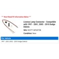 thumbnail image 2 of License Lamp Connector - Compatible with 1997 - 2001, 2005 - 2010 Dodge Dakota 1998 1999 2000 2006 2007 2008 2009, 2 of 2