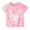 Pink, variant on Toddler Shirts Kids Short Sleeve Shirt Bunny Print Cute Summer Tops Tees Graphic Baby Girl' Tops Pink 18 Months-24 Months