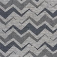 thumbnail image 1 of LR Resources RETRE81607SBL7999 Zig Zag Geometric Indoor & Outdoor Rug, Gray & Navy, 1 of 1