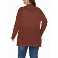 thumbnail image 5 of Cueply Women's Plus Size Cardigan Long Sleeve Lightweight Sheer Open Front Knited Cardigan 1X-4X, 5 of 6