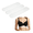 White, variant on 3Pcs Absorbent Under Breast Sweat Liners 18.11x 3.15 Inch Cotton Sweat Liners for Women and Men Under Bust Protection(Brown)