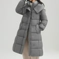 thumbnail image 6 of Hvyesh Women's Long Winter Puffer Coat Warm Hooded Jacket Casual Windproof Parka Outwear, 6 of 9