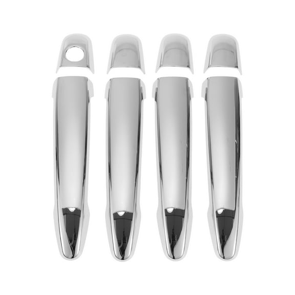 Unique Bargains Door Handle Cover Trim for Toyota Highlander 2008-2013 Durable Tailgate Handle Cover ABS 1 Set Silver Tone