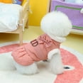 thumbnail image 2 of vnanda Cute Pet Cotton Coat Cozy Stylish Pet Cotton Coat with Bow Decoration Warm Waterproof Dog Clothing for Indoor Outdoor Wear Fleece Lined for Occasions, 2 of 8