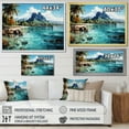 thumbnail image 4 of Designart "Beaches of Bora Bora III" Nautical & Beach Wall Art Living Room, 4 of 5
