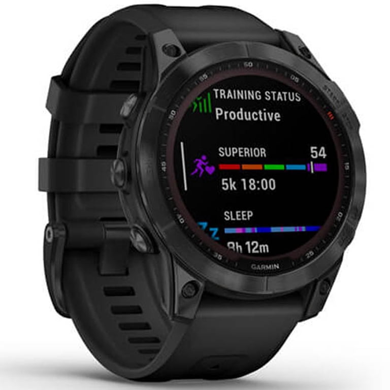 Garmin Fenix 7 Sapphire Solar Smartwatch, Rugged GPS, Smart Music 