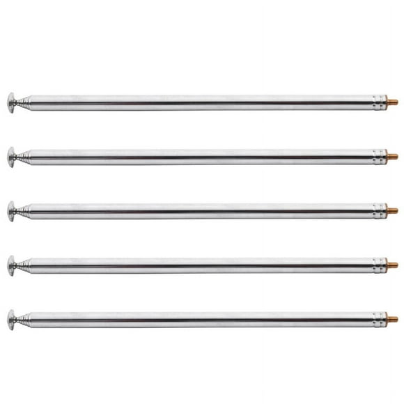 5PC 98cm 38.5 Pulgada 7 Secciones Reemplazo de Antena Telescopica para FM Radio TV