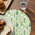 thumbnail image 3 of Spring Leaves Round 13 Inch Placemats Set of 6, Pastoral Garden Botanical Watercolor HeatResistant Non Slip Place Mats for Dining Table, Wipeable Braided Kitchen Table Mats for Housewarming, 3 of 9