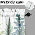 thumbnail image 2 of Leaves Of Green Plants 3-Piece Kitchen Curtains Set Kitchen Curtains Sets with Valance for Windows Rod Pocket Machine Washable Kitchen Decor(54"x18"+2x27.5"x24"), 2 of 6