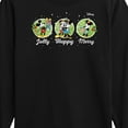 thumbnail image 3 of Disney - Mickey and Minnie Jolly Happy Merry Christmas - Toddler & Youth Long Sleeve Graphic T-Shirt, 3 of 5