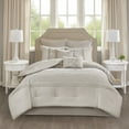 thumbnail image 5 of Embroidered 8 Piece Comforter Set Neutral King, 5 of 14