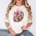 thumbnail image 4 of Disco Football Coquette Bow Shirt for Women and Teens Girly Fall Football Season Oversized Tee Ivory Shirt Adult Small, 4 of 4