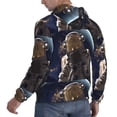 thumbnail image 6 of Xecao Astronaut Pattern Men's Adult Pullover Hoodie,Hooded Sweatshirt-X-Large, 6 of 7