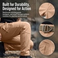 thumbnail image 6 of Domzest Men’s Tactical Pants Ripstop Water Resistant Cargo Work Pants for Men Stretch Hiking Pants Lightweight Camel S, 6 of 9