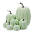 thumbnail image 2 of 7Pcs Artificial Pumpkins for Decorating, Assorted Pumpkin Cute Foam Pumpkins for Halloween Thanksgiving Party, 2 of 7