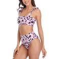thumbnail image 3 of Charmo Womens Bikini Sets Leopard Printed High Waisted Swimsuits, 3 of 6