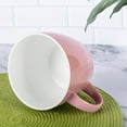 thumbnail image 3 of fMSDD Extra Large Coffee Mug, Pink Ceramic Coffee Cup, Soup Bowl with Handle 30oz for Office Home and Gift Idea, Dishwasher and Microwave Safe, 3 of 8