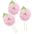 thumbnail image 2 of 3Pcs Horquillas para El Cabello de para Novias Palo de cabellero Nupcial Flor Artificial Rosado, 2 of 9