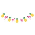 thumbnail image 2 of Hawaiian Sentía Flamingo Empavesado Luau Decoración, 2 of 8