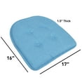 thumbnail image 7 of U-Shaped Memory Foam Chair Pads 2 Pack Turquiose, 7 of 7