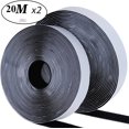 thumbnail image 1 of 20mm Magic Sticker Tape Self Adhesive Extra Strong Double Sided Adhesive with Sticker Pad Fluffy Hook and Loop Fastener Black 20Meter 20mm Wide, 1 of 6