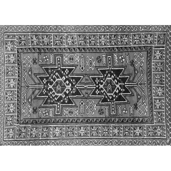 Ahgly Company Indoor Rectangle Persian Gray Traditional Area Rugs, 8' x 12'