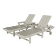 thumbnail image 2 of WestinTrends Shoreside Poly Reclining Chaise Lounge for Outdoor, Patio, Garden (Set of 2pcs),Sand, 2 of 10