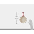 thumbnail image 2 of Crock-Pot 8 Inch Artisan Enameled Non Stick Round Cast Iron Skillet, Scarlet Red, 2 of 2